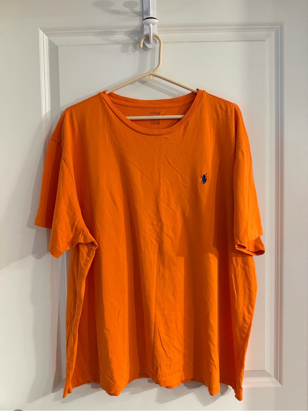 Polo by Ralph Lauren Bright Orange Short-Sleeve Tee with Navy Pony